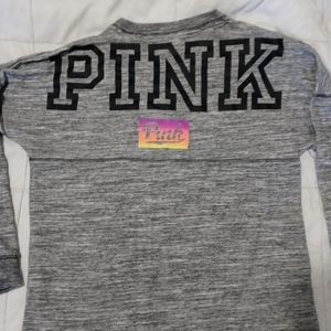 Vs pink crew neck sweatshirt
